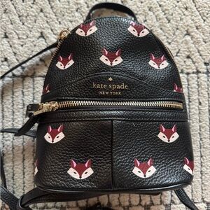 NWT- Kate Spade New York OUT OF THE WOODS FOX MINI CONVERTIBLE BACKPACK